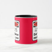 Waarschuwing: maak me je niet dood mok (Midden)