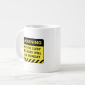 Waarschuwing maandag koffiemok (Voorkant links)