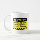 Waarschuwing maandag koffiemok (Links)