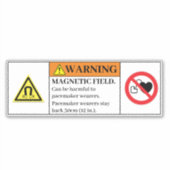 Waarschuwing Magnetisch veldlabel М265 Sticker (Voorkant)