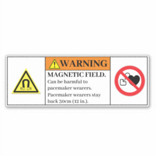 Waarschuwing Magnetisch veldlabel М265 Sticker