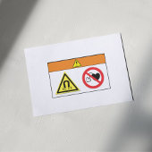Waarschuwing/magnetisch veldlabel sticker