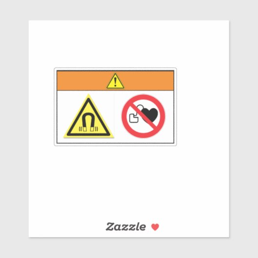 Waarschuwing/magnetisch veldlabel sticker (Vel)