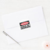 Waarschuwing MAID OF HONOR Sticker (Envelop)