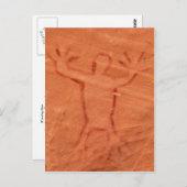 Waarschuwing Man Briefkaart (Voorkant / Achterkant)