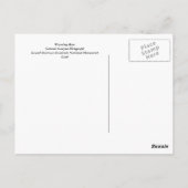 Waarschuwing Man Briefkaart (Achterkant)