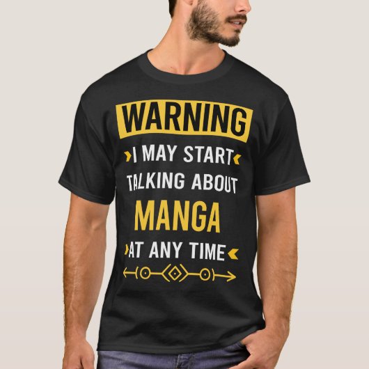 Waarschuwing Manga T-shirt (Voorkant)