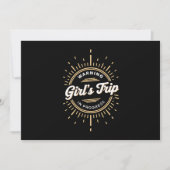 Waarschuwing Meisjes Reis in Vooruitgang Zomer Vak Kaart (Voorkant)