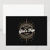 Waarschuwing Meisjes Reis in Vooruitgang Zomer Vak Kaart (Voorkant / Achterkant)