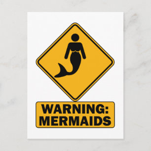 Waarschuwing: Mermaids Briefkaart