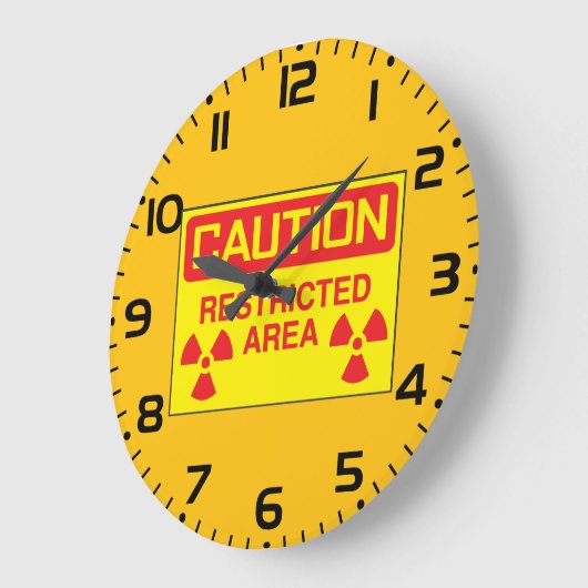 Waarschuwing met betrekking tot stralingsgevaar in grote klok (Hoek)