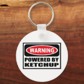 Waarschuwing MET KETCHUP-Sleutelhanger Sleutelhanger (Voorkant)