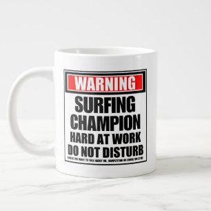 Waarschuwing met surfen op Champion hard op het we Grote Koffiekop