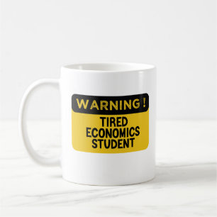 Waarschuwing Moe Economie Student Koffiemok