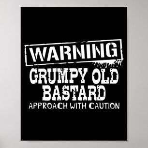 Waarschuwing Mpy Oude Aanpak Met Voorzichtigheid G Poster