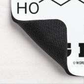 Waarschuwing! MSG Inside (chemisch molecuul) Muismat (Hoek)