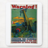 Waarschuwing! Muismat (Voorkant)