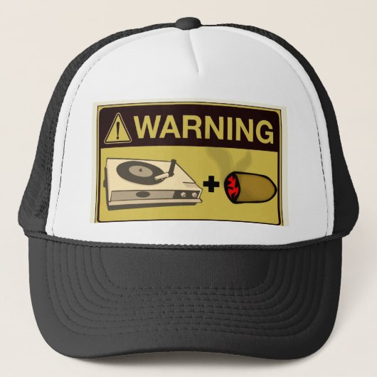 Waarschuwing: Music Studio Party  Trucker Pet (Voorkant)