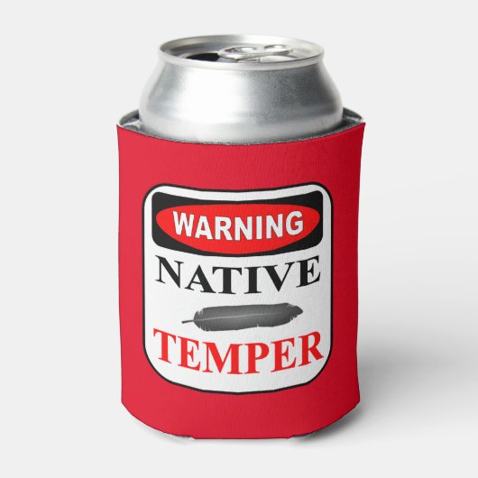 WAARSCHUWING NATIVE TEMPER-KOELBOX BLIKJESKOELER (Blikje Voorkant)