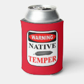 WAARSCHUWING NATIVE TEMPER-KOELBOX BLIKJESKOELER (Blikje Achterkant)