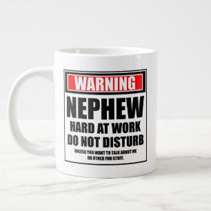 Waarschuwing Nephew hard op het werk stoort niet Grote Koffiekop