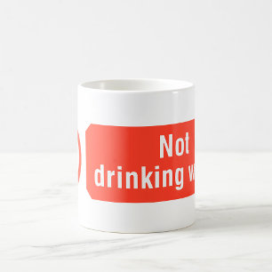 Waarschuwing Niet Drinkwater Bord Koffiemok