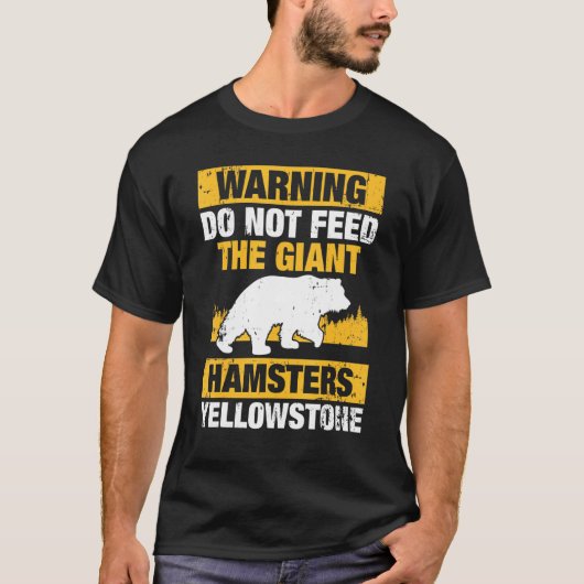 Waarschuwing Niet toedienen van de reuzenhamsters T-shirt (Voorkant)