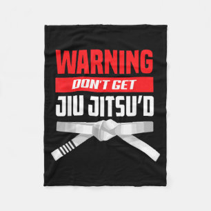 Waarschuwing Niet Witte Band Krijgen in Jiu Jitsu Fleece Deken