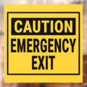 Waarschuwing nooduitgang raamsticker (Vel 2)