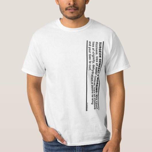 Waarschuwing nr. 4 van de chirurg-generaal t-shirt (Voorkant)