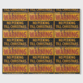 WAARSCHUWING Nr. tot Kerstmis niet tekenen Cadeaupapier (Vlak)