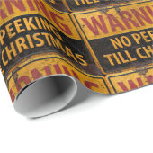 WAARSCHUWING Nr. tot Kerstmis niet tekenen Cadeaupapier (Rol Hoek)