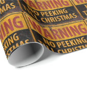 WAARSCHUWING Nr. tot Kerstmis niet tekenen Cadeaupapier (Rol Hoek)