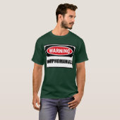 Waarschuwing NYMPHOMANIAC-Mannen donkere T-shirt (Voorkant volledig)