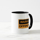 Waarschuwing: offensieve koffie-Mok Mok (Voorkant rechts)