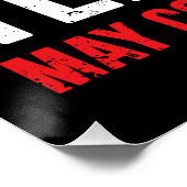 Waarschuwing Officieel Tiener 13e Verjaardagscadea Perfect Poster (Hoek)
