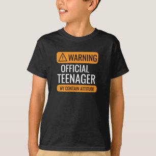 Waarschuwing Officieel Tiener T-Shirt – Grappige V
