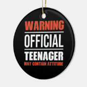 Waarschuwing Officiële tiener 13 Birthday May Cont Keramisch Ornament (Links)