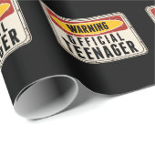 Waarschuwing Officiële tienerjongens Meisjes 13e v Cadeaupapier (Rol Hoek)