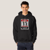 Waarschuwing! Om blessures te voorkomen, vertel me Hoodie (Voorkant volledig)