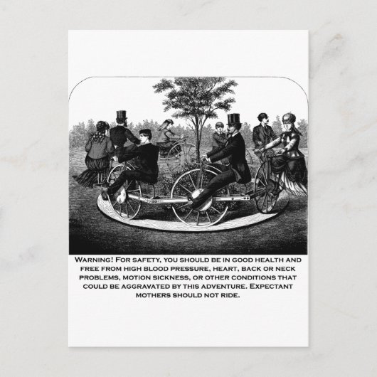 Waarschuwing Onderzetter Briefkaart (Voorkant)