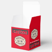 WAARSCHUWING Oogbollen Rode Halloween Party Spooky Bedankdoosjes (Geopend)