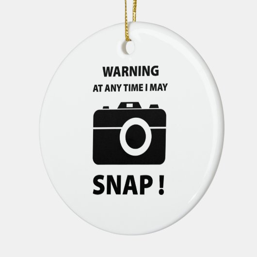 Waarschuwing op elk moment dat ik kan klikken keramisch ornament (Links)