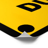 Waarschuwing ~ Opmerking ~ Waarschuwing woordspeli Poster (Hoek)