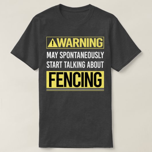 Waarschuwing over afsluiter t-shirt (Design voorkant)