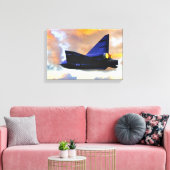 WAARSCHUWING OVER DE FABRIKANT F2Y Zee Dart Canvas Afdruk (Insitu (Woonkamer))