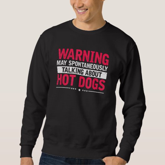 Waarschuwing over hotdogsworst trui (Voorkant)
