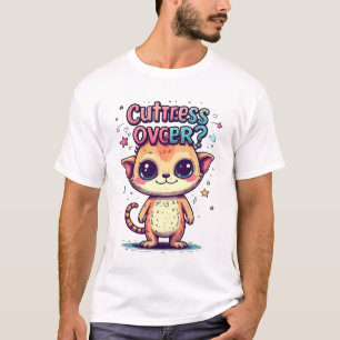 Waarschuwing: Overdosis Schattigheid. Ga op Eigen T-shirt