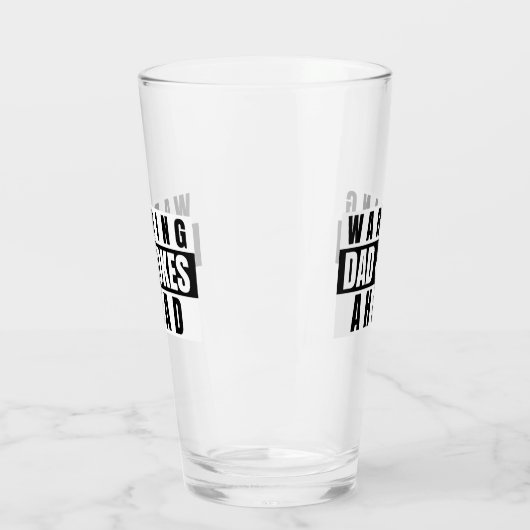 Waarschuwing pa Jokes Ahead Glas (Links)