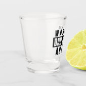 Waarschuwing pa Jokes Ahead Shot Glas (Links)